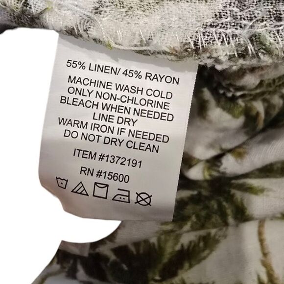 Briggs Tropical Palm Print Women's Shorts Size Small - Picture 5 of 6